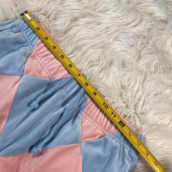 HP🍧[ Teddy Fresh ] Pastel Diamond Velour Pants - Picture 11 of 14